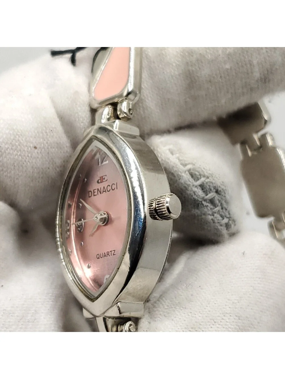 Denacci Quartz Watch Women 18mm Pink Dial With Tag New Battery